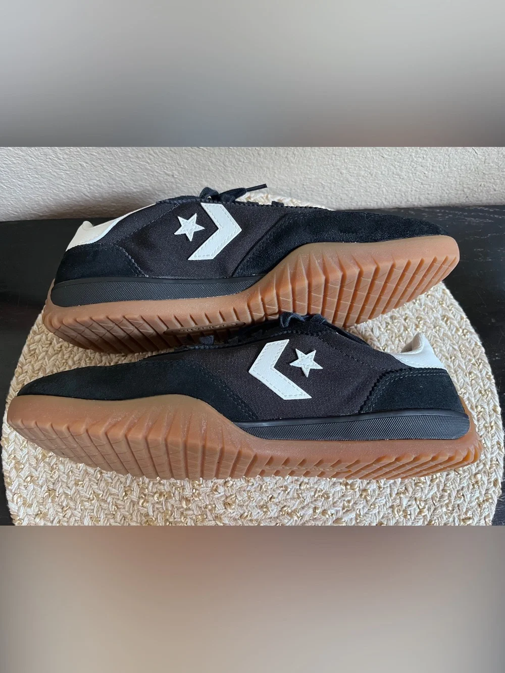 Converse Black Run Star Low Trainers